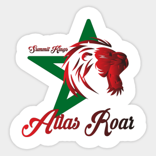 Atlas Lion Morocan Proud Morocco's  Atlas Lions Flags and Souvenirs Unveiled Sticker